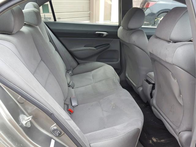 1HGFA16568L031989 - 2008 HONDA CIVIC LX GRAY photo 6