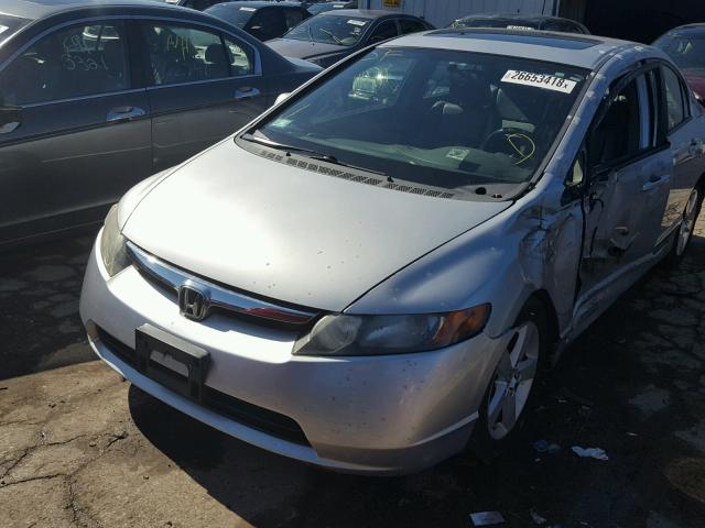 1HGFA169X8L104252 - 2008 HONDA CIVIC EXL ვერცხლისფერი ფოტო 2