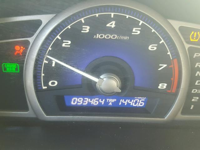 1HGFA169X8L104252 - 2008 HONDA CIVIC EXL ვერცხლისფერი ფოტო 8