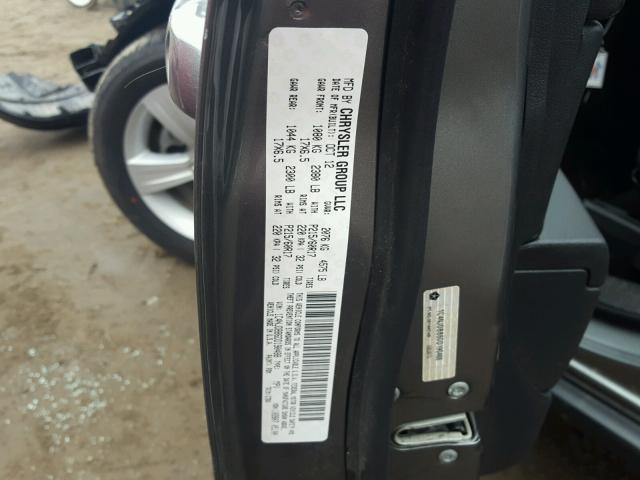 1C4NJDBB6DD190488 - 2013 JEEP COMPASS SP GRAY photo 10