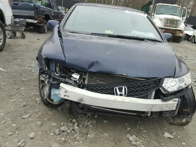 2HGFG1B89BH502956 - 2011 HONDA CIVIC EX ლურჯი ფოტო 9