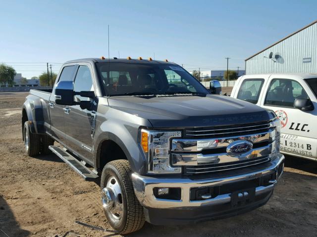 1FT8W3DT8HED07003 - 2017 FORD F350 SUPER GRAY photo 1