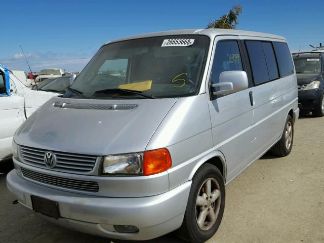 WV2KB47063H042454 - 2003 VOLKSWAGEN EUROVAN GL SILVER photo 2