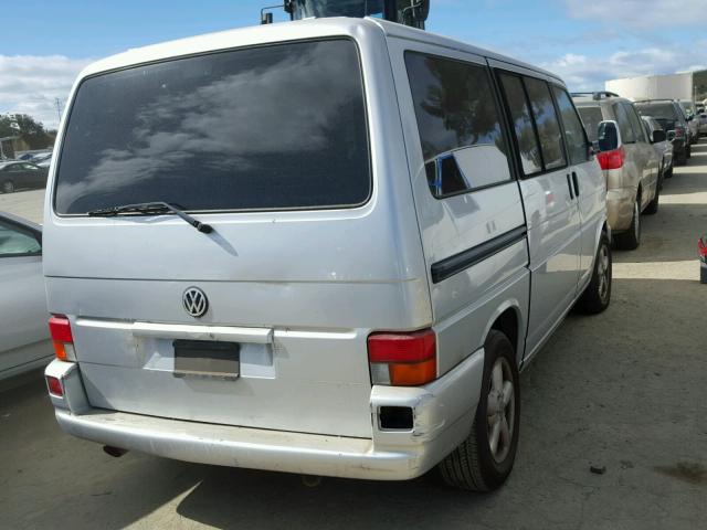 WV2KB47063H042454 - 2003 VOLKSWAGEN EUROVAN GL SILVER photo 4