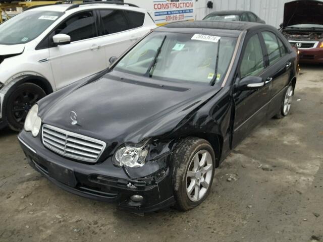 WDBRF92H97F881767 - 2007 MERCEDES-BENZ C 280 4MAT BLACK photo 2