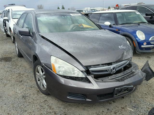 1HGCM56897A066483 - 2007 HONDA ACCORD EX BROWN photo 1