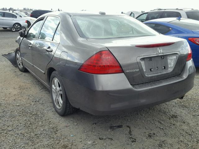 1HGCM56897A066483 - 2007 HONDA ACCORD EX BROWN photo 3