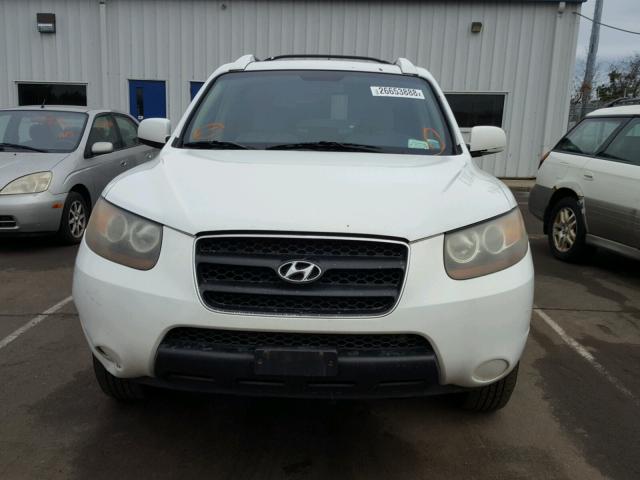 5NMSG73D17H067776 - 2007 HYUNDAI SANTA FE G WHITE photo 9