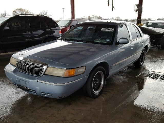 2MEFM74W7YX612939 - 2000 MERCURY GRAND MARQ BLUE photo 2