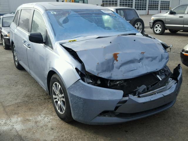 5FNRL5H64CB122676 - 2012 HONDA ODYSSEY EX BLUE photo 1