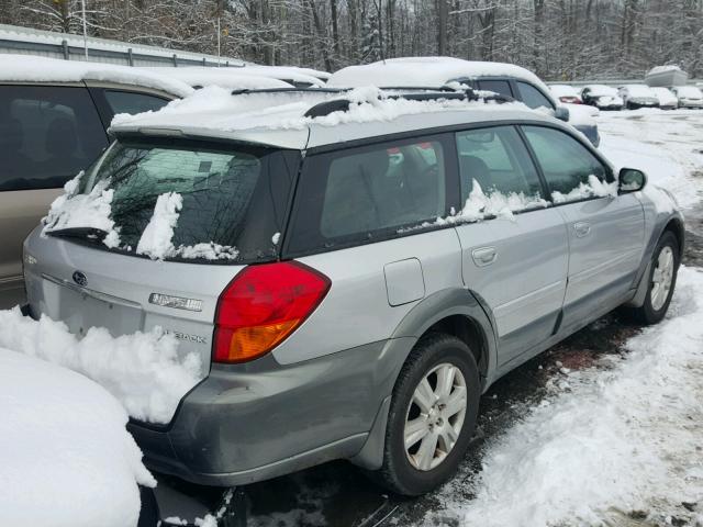 4S4BP62C157336829 - 2005 SUBARU LEGACY OUT SILVER photo 4