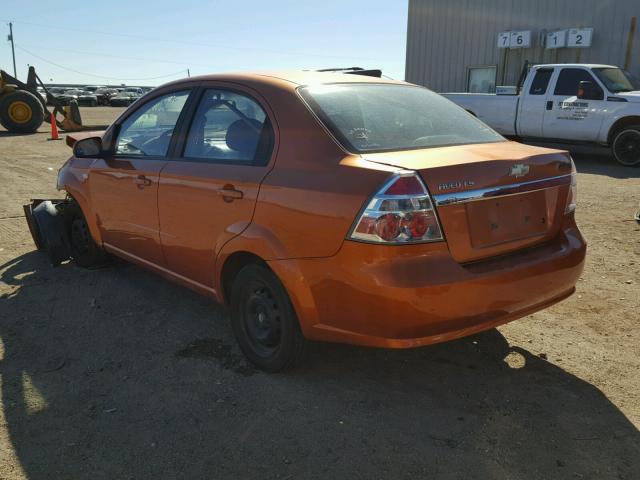 KL1TD56637B148031 - 2007 CHEVROLET AVEO BASE Narıncı foto 3