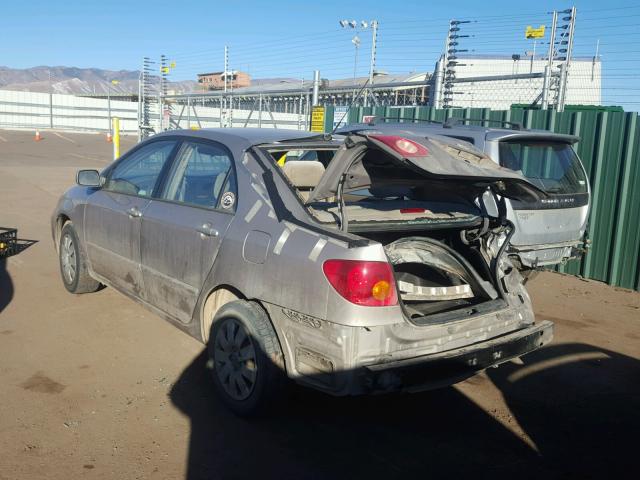 2T1BR32E23C000097 - 2003 TOYOTA COROLLA CE GRAY photo 3