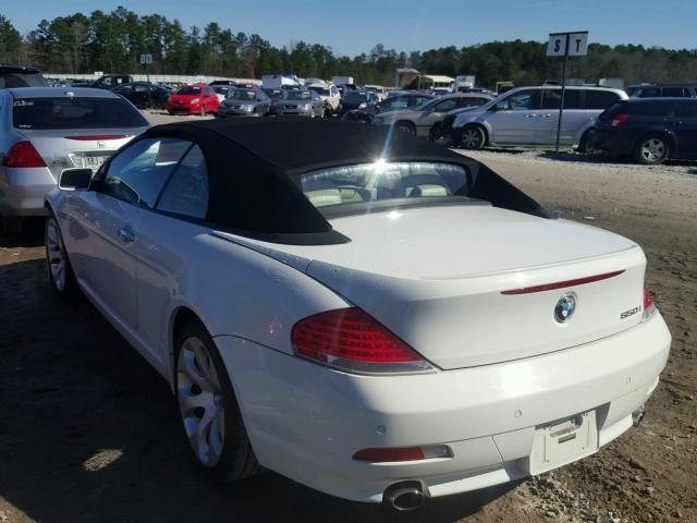 WBAEK13486CN75228 - 2006 BMW 650 I თეთრი ფოტო 3