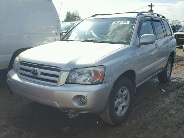 JTEGD21A370166041 - 2007 TOYOTA HIGHLANDER SILVER photo 2