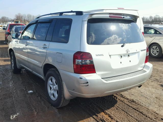 JTEGD21A370166041 - 2007 TOYOTA HIGHLANDER SILVER photo 3