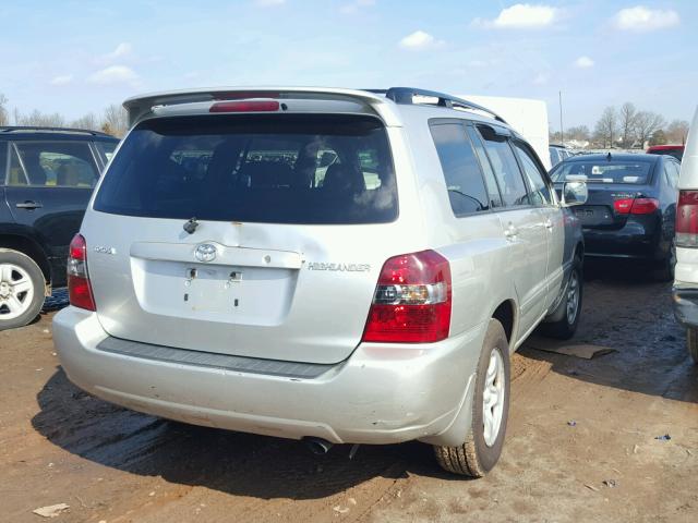 JTEGD21A370166041 - 2007 TOYOTA HIGHLANDER SILVER photo 4