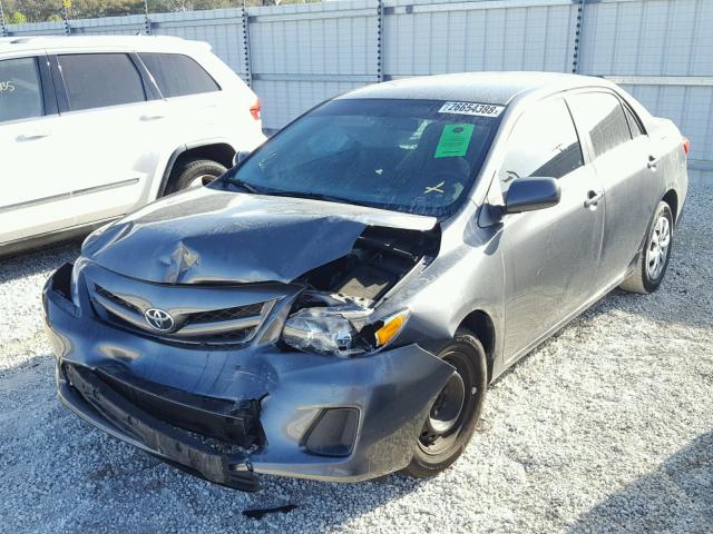 2T1BU4EE6DC109485 - 2013 TOYOTA COROLLA BA GRAY photo 2