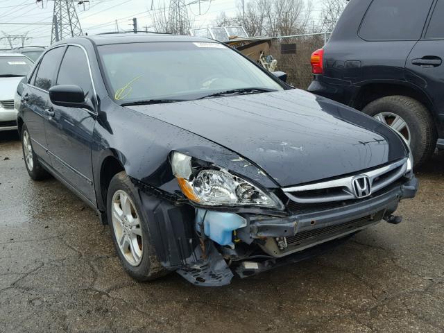 1HGCM56707A179794 - 2007 HONDA ACCORD EX BLACK photo 1