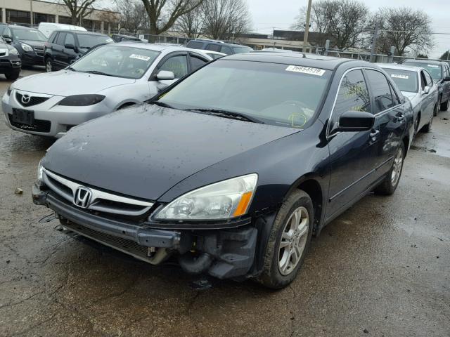 1HGCM56707A179794 - 2007 HONDA ACCORD EX BLACK photo 2