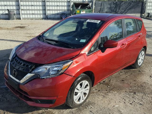 3N1CE2CPXHL373342 - 2017 NISSAN VERSA NOTE RED photo 2