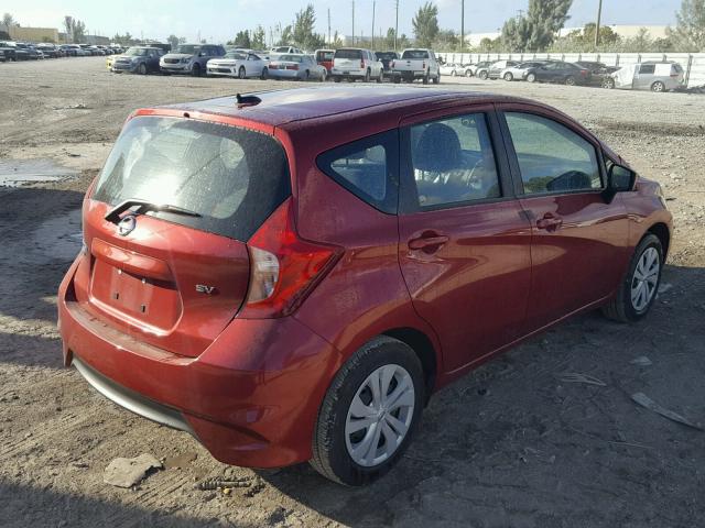 3N1CE2CPXHL373342 - 2017 NISSAN VERSA NOTE RED photo 4