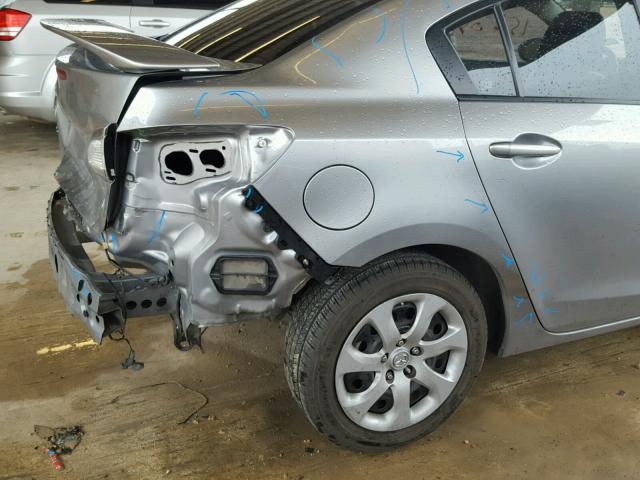 JM1BL1TFXD1784435 - 2013 MAZDA 3 I SILVER photo 9