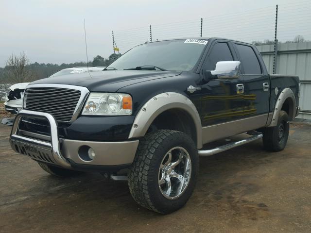 1FTPW12V36KC53547 - 2006 FORD F150 SUPER BLACK photo 2