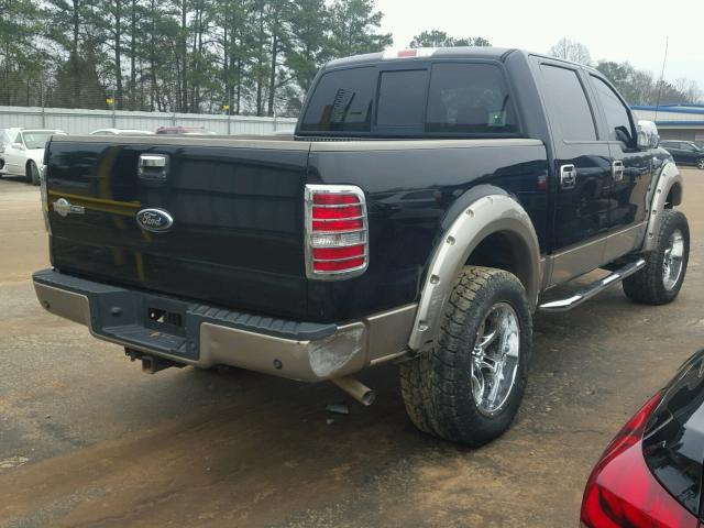 1FTPW12V36KC53547 - 2006 FORD F150 SUPER BLACK photo 4