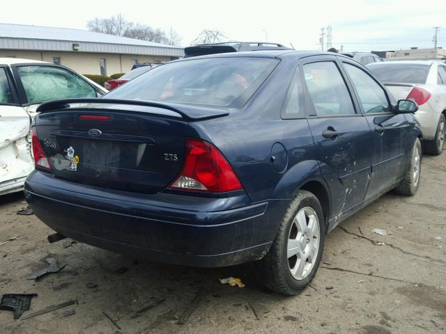 1FAFP38313W270285 - 2003 FORD FOCUS ZTS BLUE photo 4