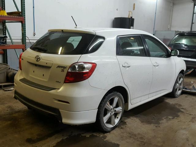 2T1LE40EX9C007896 - 2009 TOYOTA COROLLA MA WHITE photo 4