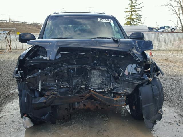 5TDBT44A05S239319 - 2005 TOYOTA SEQUOIA SR BLACK photo 9