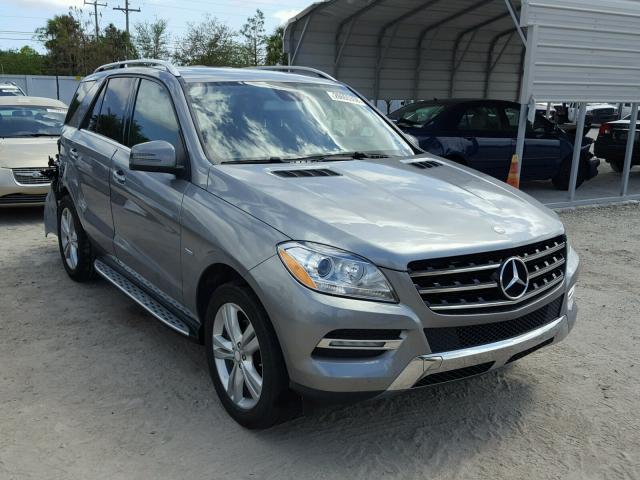 4JGDA5HB3CA018374 - 2012 MERCEDES-BENZ ML 350 4MA GRAY photo 1