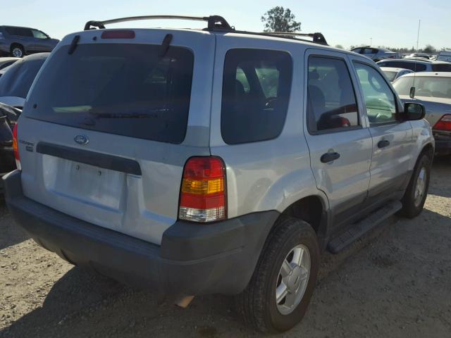 1FMYU03153KA40154 - 2003 FORD ESCAPE XLT SILVER photo 4