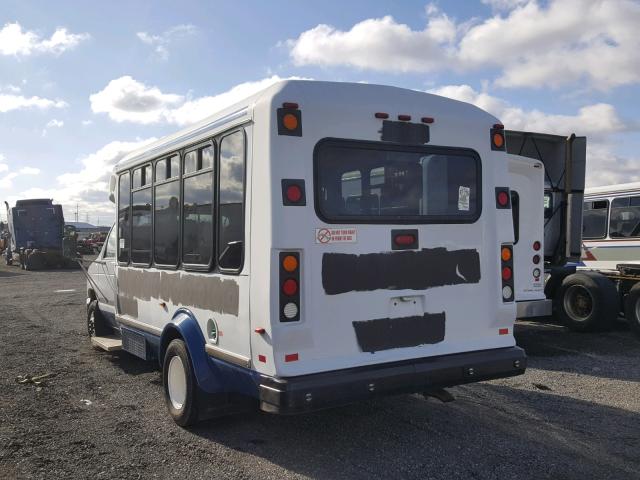 1FDEE35P09DA64460 - 2009 FORD ECONOLINE WHITE photo 3