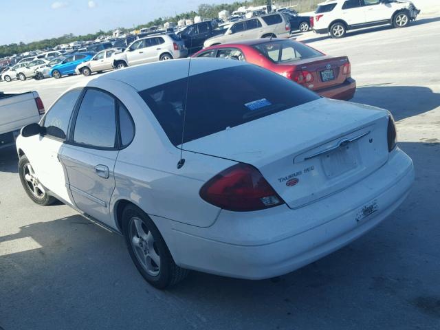 1FAFP55U12A122206 - 2002 FORD TAURUS SES WHITE photo 3