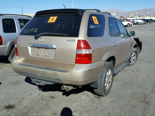 2HNYD18822H503691 - 2002 ACURA MDX TOURIN GOLD photo 4