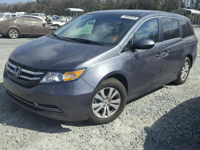 5FNRL5H39GB039269 - 2016 HONDA ODYSSEY SE GRAY photo 2