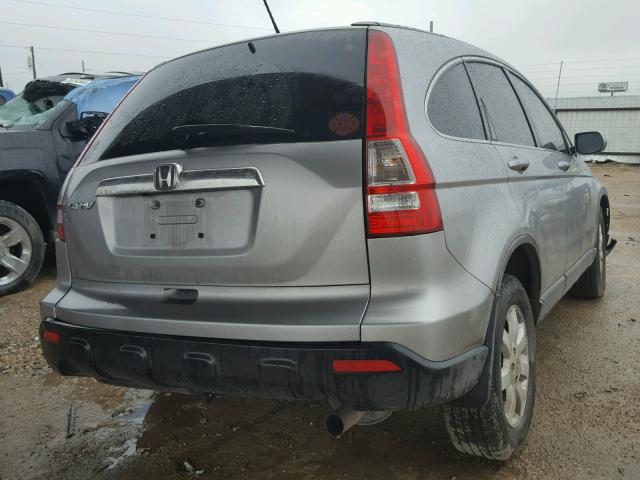 JHLRE38728C024776 - 2008 HONDA CR-V EXL GRAY photo 4