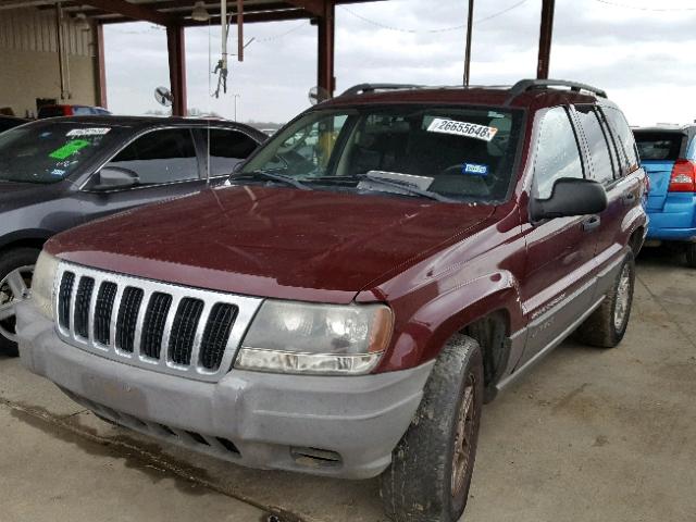 1J4GW48S83C560999 - 2003 JEEP GRAND CHER RED photo 2