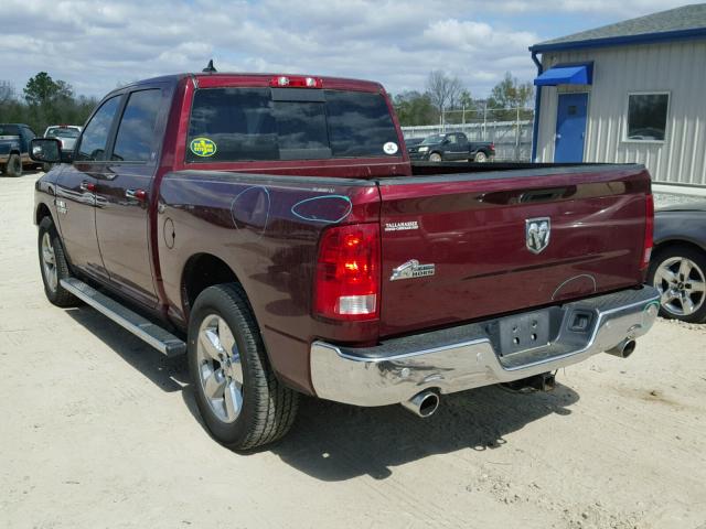 1C6RR6LT2GS242381 - 2016 RAM 1500 SLT MAROON photo 3