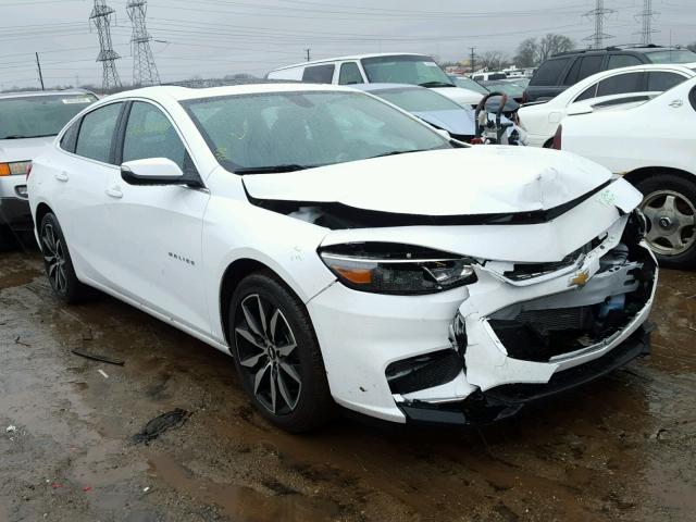 1G1ZD5ST9JF132083 - 2018 CHEVROLET MALIBU LT WHITE photo 1