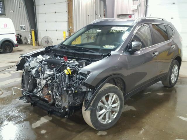 KNMAT2MV0GP605182 - 2016 NISSAN ROGUE S CHARCOAL photo 2