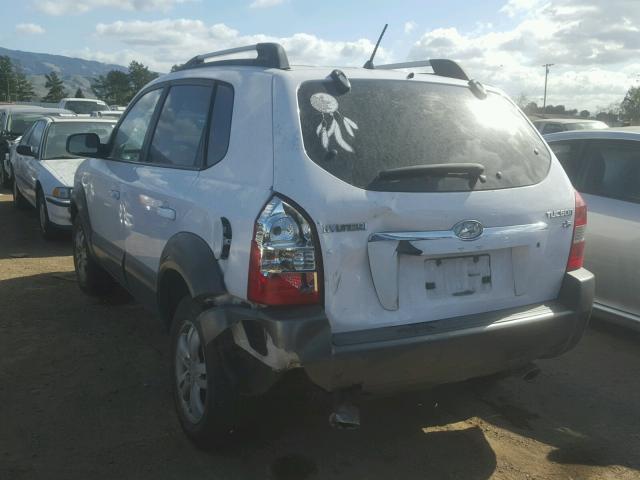 KM8JN12D56U328054 - 2006 HYUNDAI TUCSON GLS WHITE photo 3