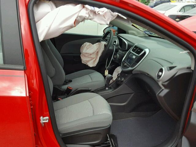 1G1JB5SHXH4130802 - 2017 CHEVROLET SONIC LS RED photo 5