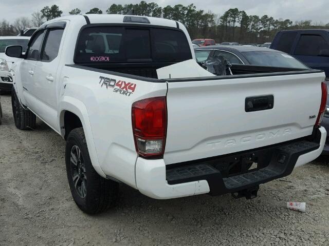 5TFCZ5AN9GX019139 - 2016 TOYOTA TACOMA DOU WHITE photo 3