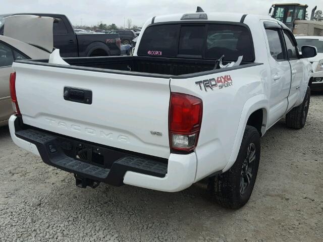 5TFCZ5AN9GX019139 - 2016 TOYOTA TACOMA DOU WHITE photo 4