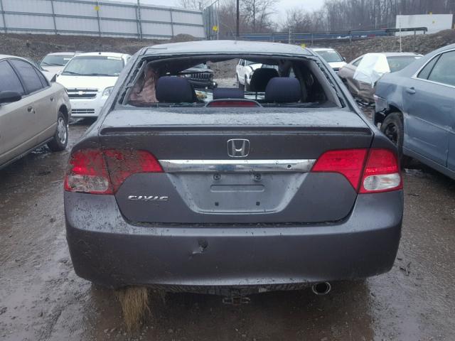 19XFA1F63BE020536 - 2011 HONDA CIVIC LX-S GRAY photo 9