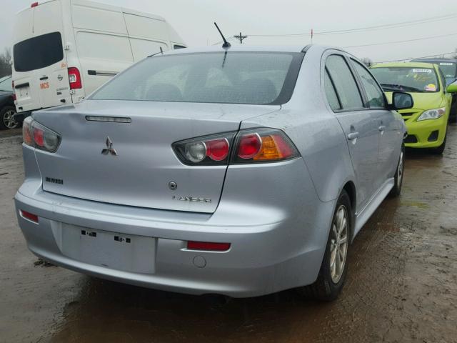 JA32U2FU5BU030091 - 2011 MITSUBISHI LANCER ES/ SILVER photo 4