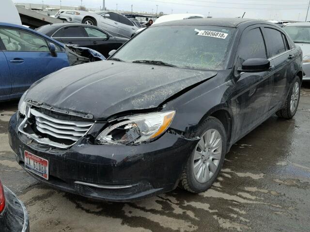 1C3CCBAB6EN212688 - 2014 CHRYSLER 200 LX BLACK photo 2